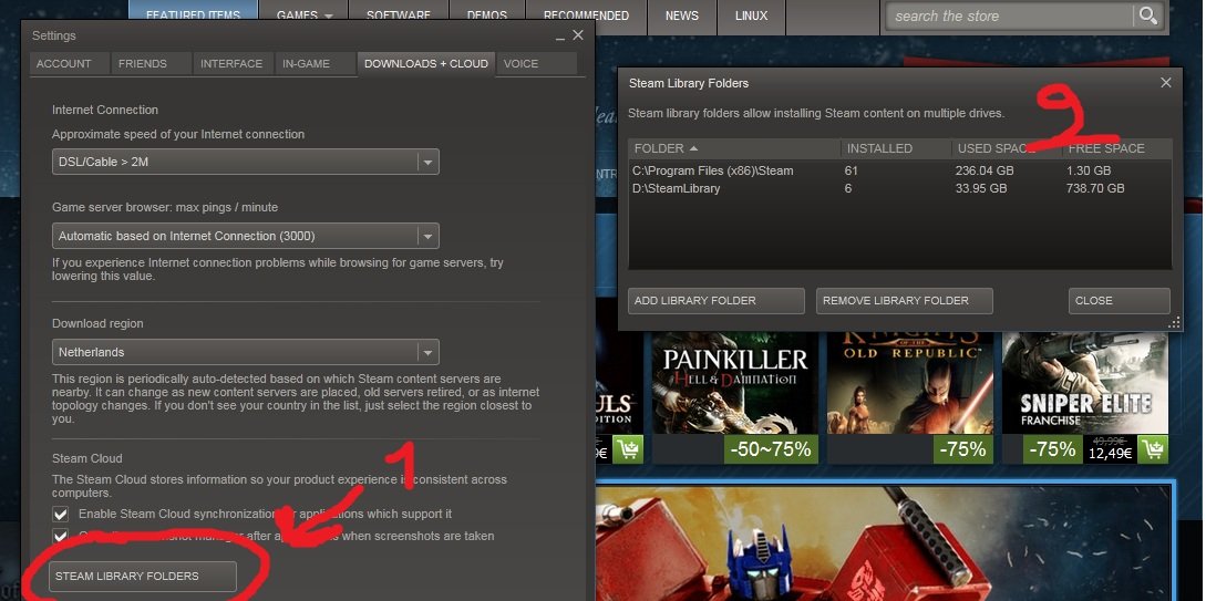 Steam library